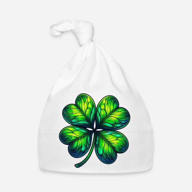 Trèfle à quatre feuilles Bonnet bio Bébé