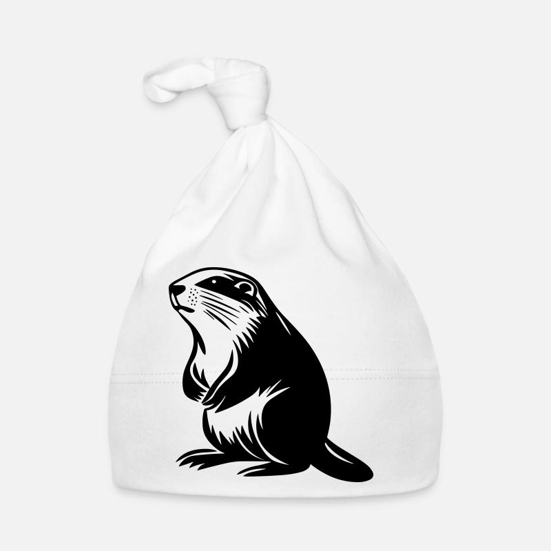 Murmeltier Baby Bio-Mütze