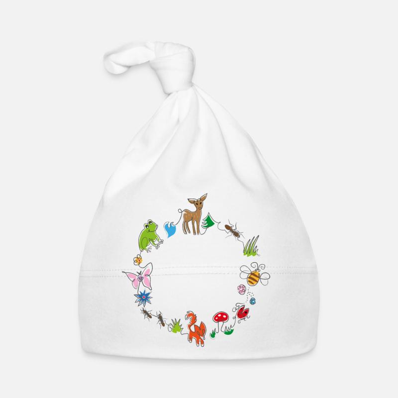 Animaux de la forêt Bonnet bio Bébé