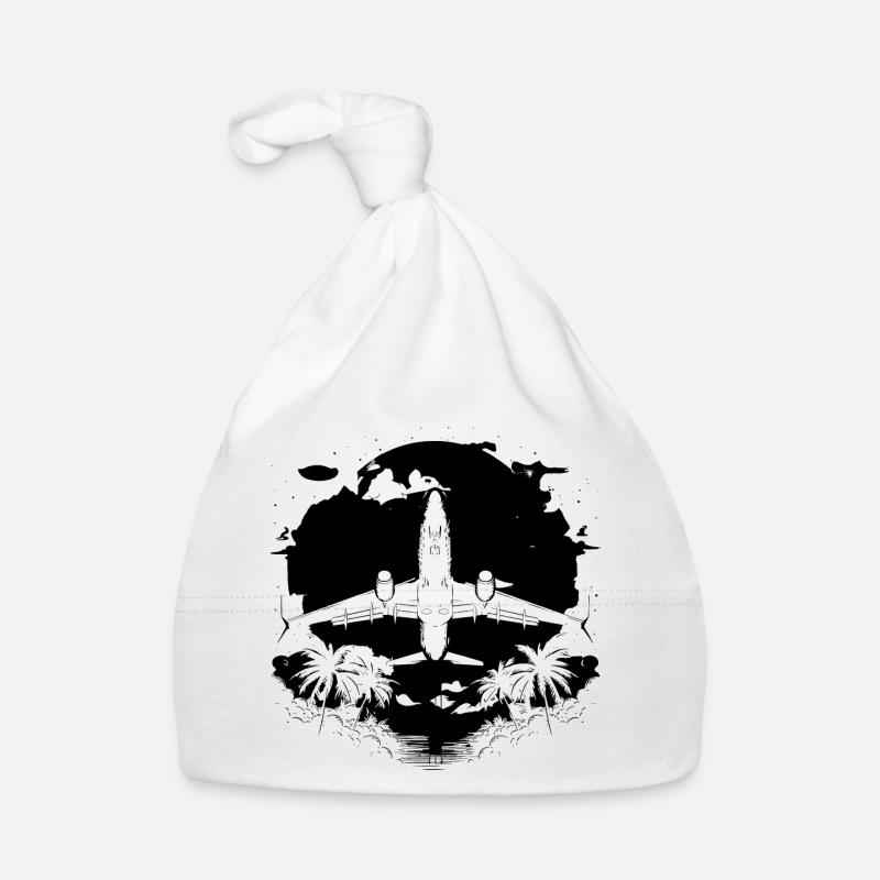 Graphisme d’avion Bonnet bio Bébé