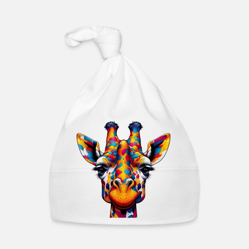 Girafe Bonnet bio Bébé