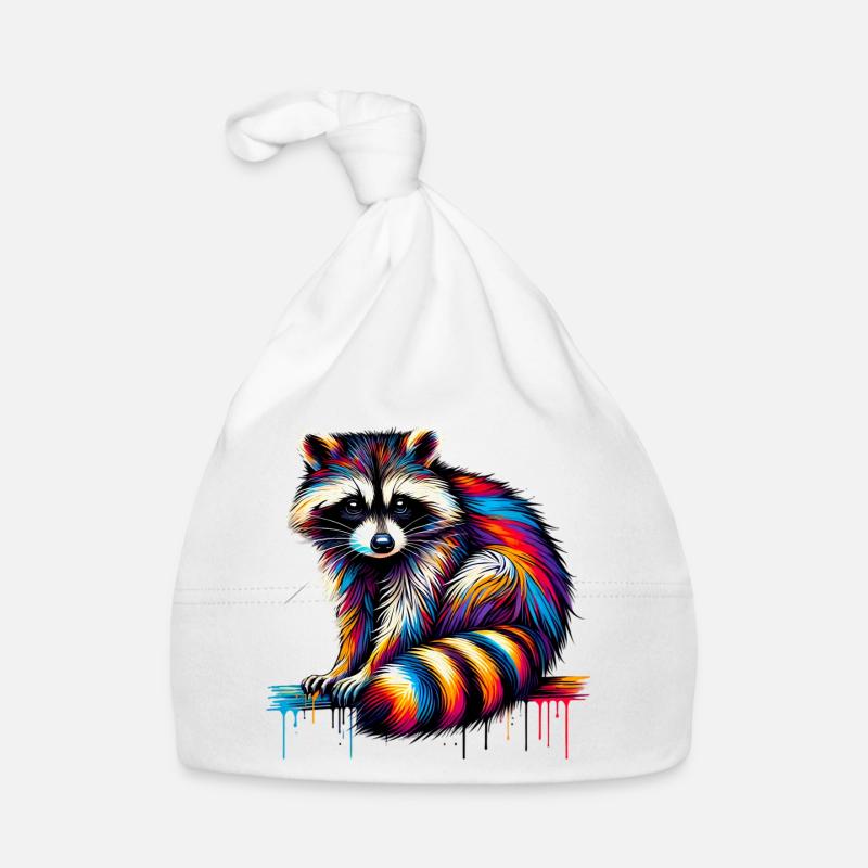 Waschbär Baby Bio-Mütze