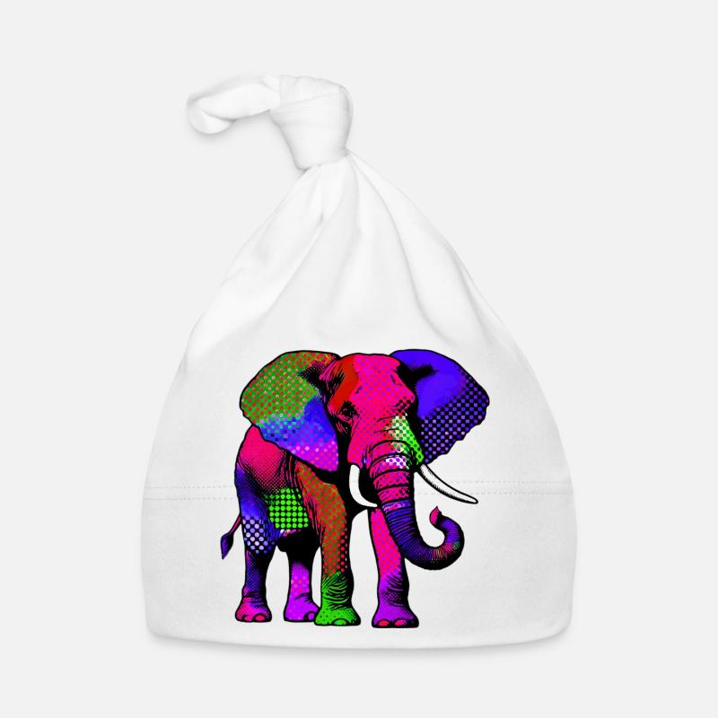 Éléphant Bonnet bio Bébé