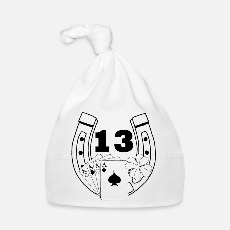 Luck (Black) Organic Baby Cap