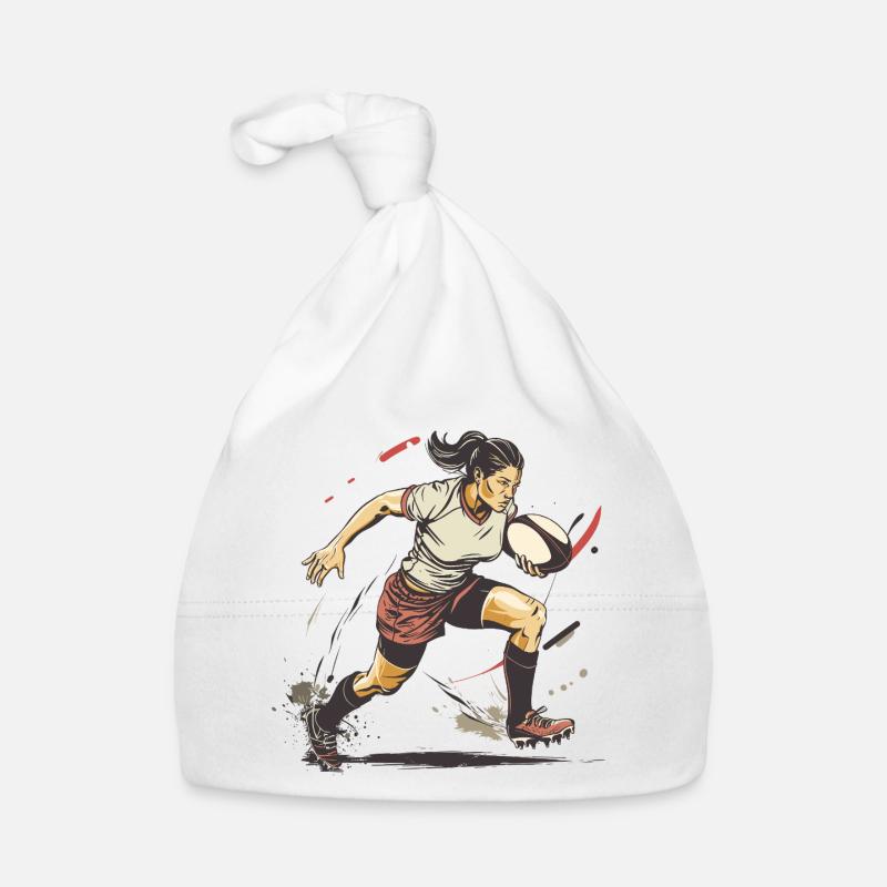 Joueuse de rugby Bonnet bio Bébé