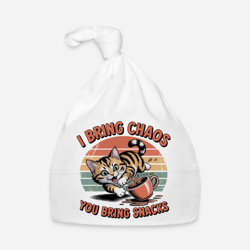 Chat du Chaos et Snacks Bonnet bio Bébé