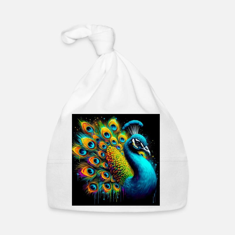 peacock Organic Baby Cap