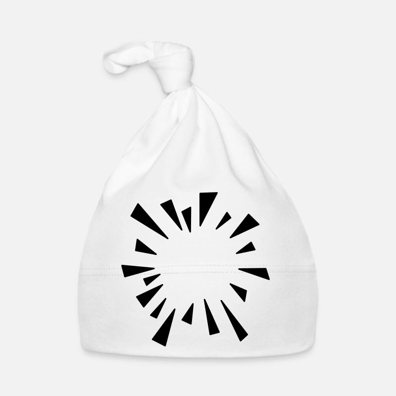 Comic Effekt geplatzter Luftballon Baby Bio-Mütze