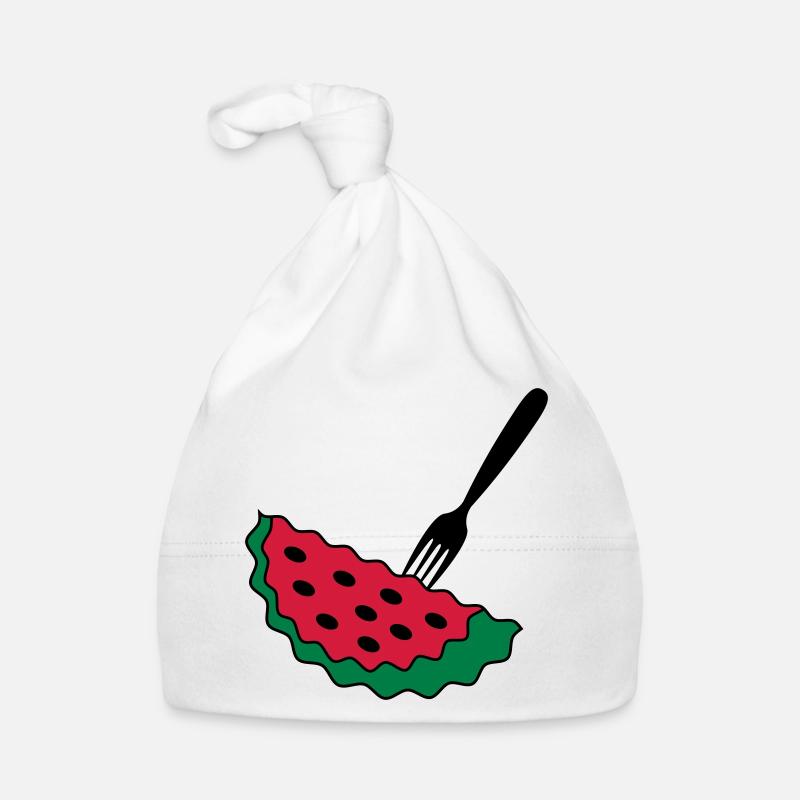 Melon with fork Organic Baby Cap