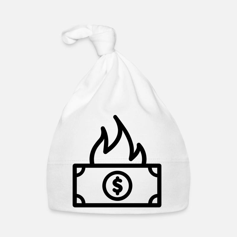 Burning Money Organic Baby Cap
