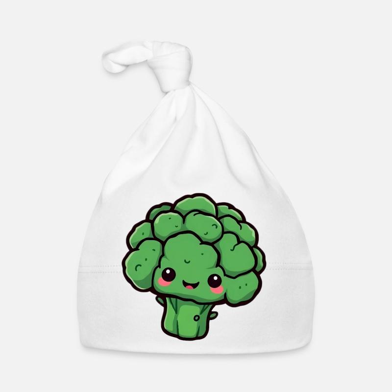 Brocoli - Bonnet bio Bébé - blanc