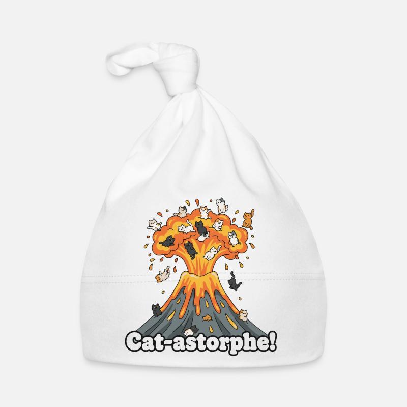 Cat-astrophe Vulkan Baby Bio-Mütze