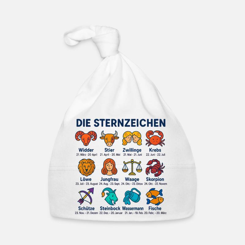 Die Sternzeichen Baby Bio-Mütze