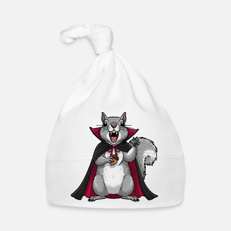 Süßer Halloween Vampir Eichhörnchen Cartoon Baby Bio-Mütze