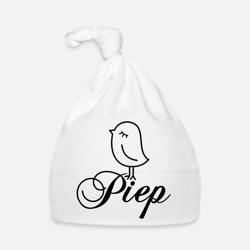 Spatz Piep – Piepmatz Vogel Cartoon Motiv Baby Bio-Mütze