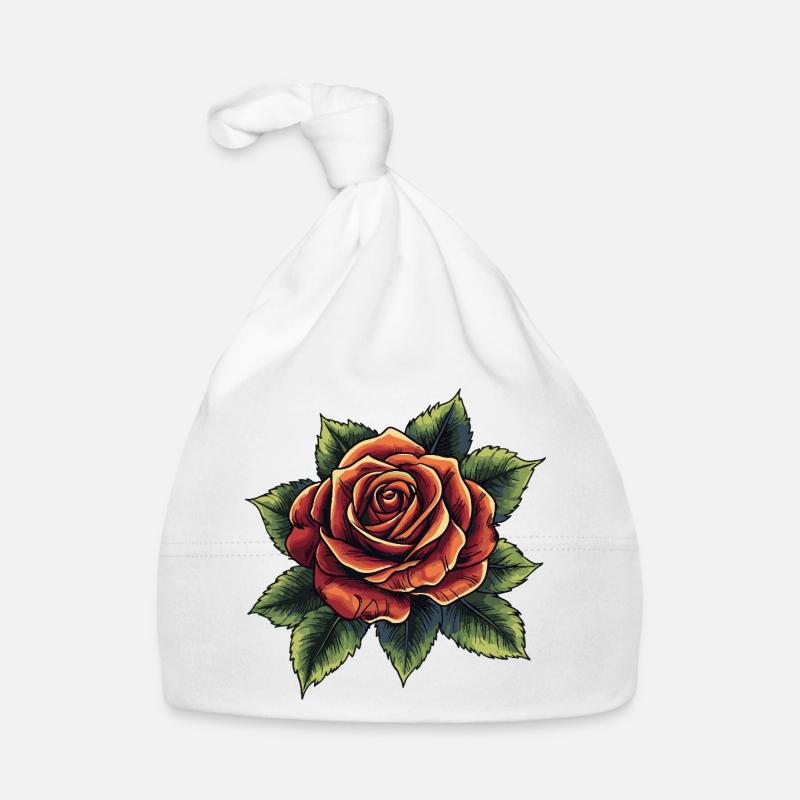 Fleur de rose Bonnet bio Bébé