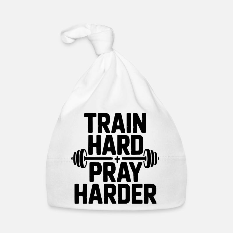 Train Hard Pray Harder Organic Baby Cap