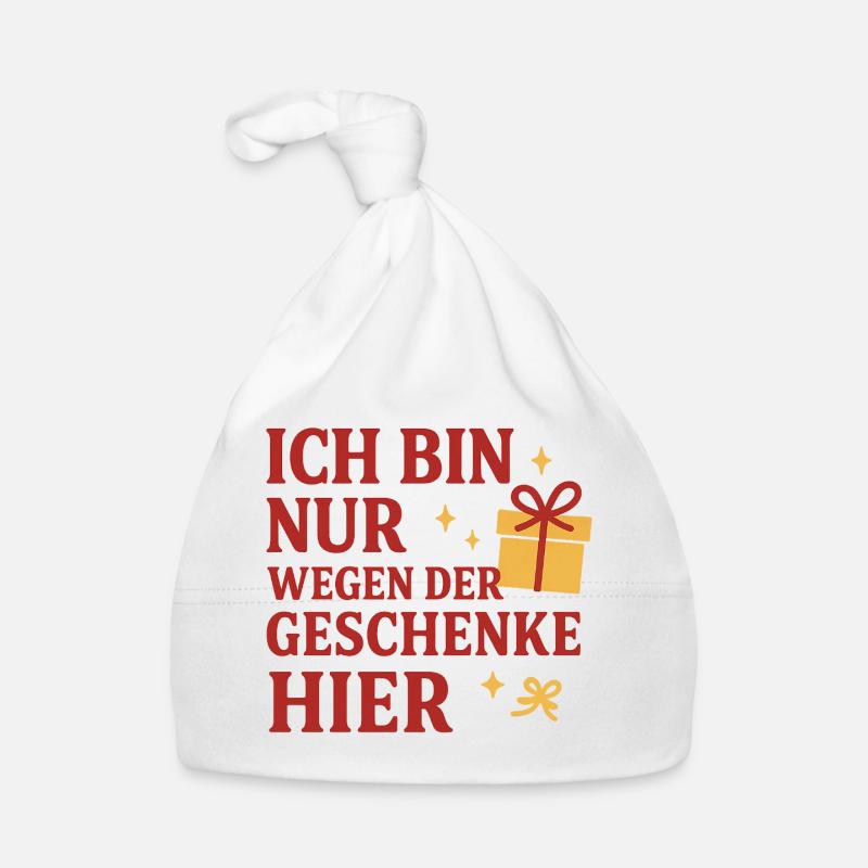Ich bin nur wegen der Geschenke hier. Baby Bio-Mütze