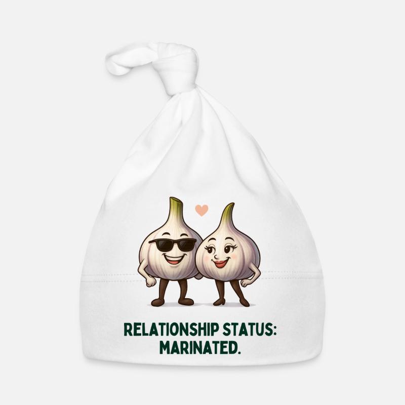 Relation à l’ail Statut Mariné Dessin animé Bonnet bio Bébé