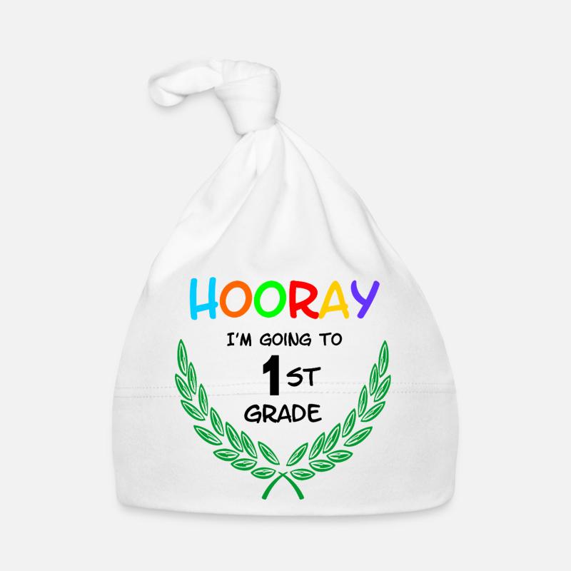 Hourra, je vais en CP ** Bonnet bio Bébé