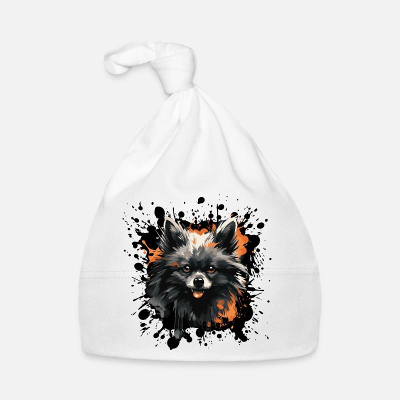 Pomeranian Farb-Splash Baby Bio-Mütze