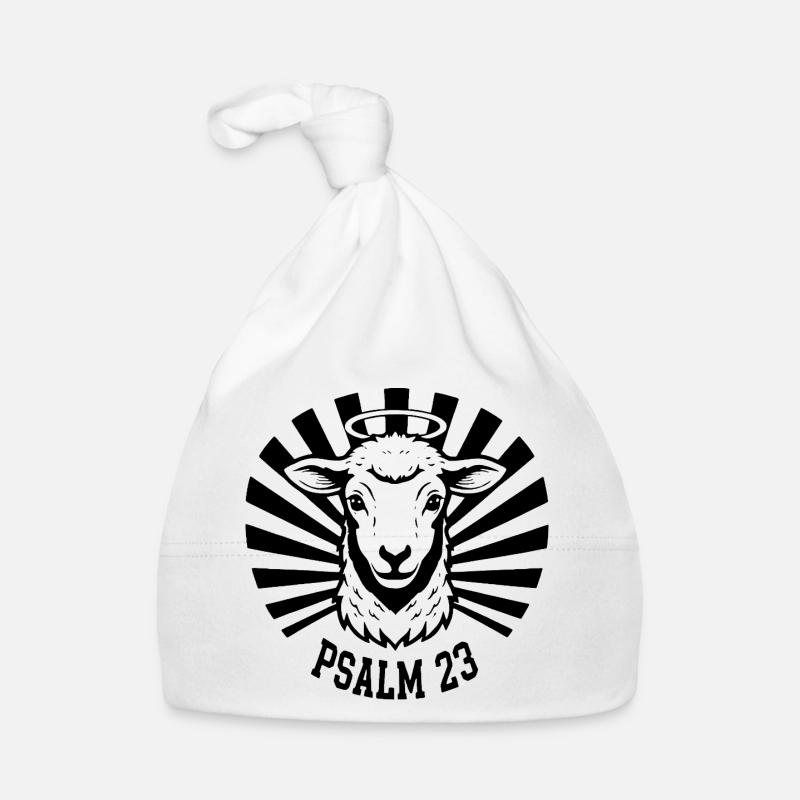Psalm23-Lamm Baby Bio-Mütze