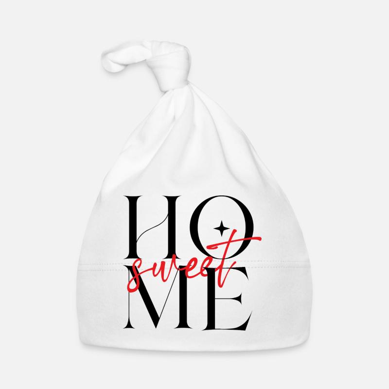 Sweet Script Red Organic Baby Cap