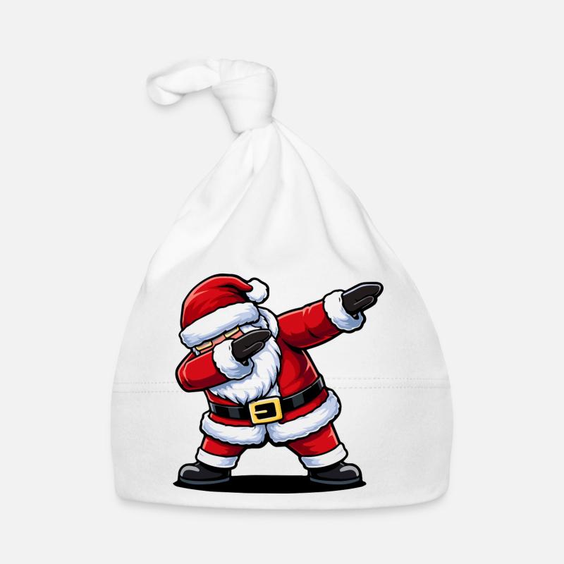 Das Weihnachtsmann-Maskottchen Baby Bio-Mütze