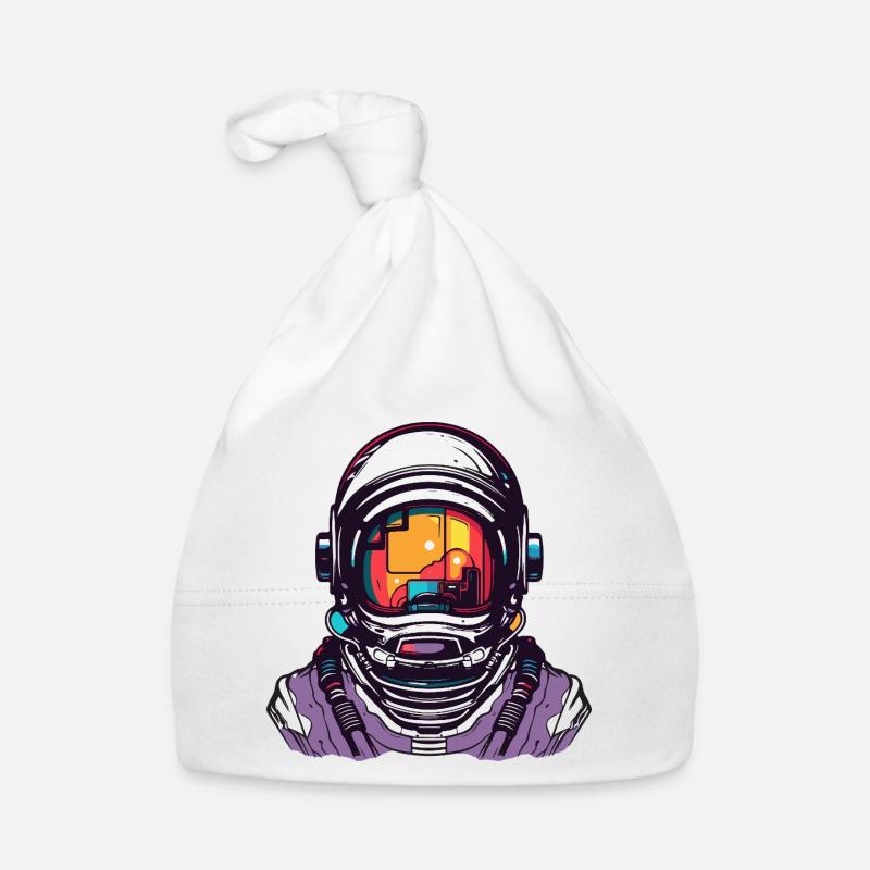 Casque de bande dessinée d’astronaute Bonnet bio Bébé