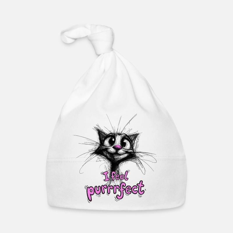 Super mignon chat - je me sens purofeit Bonnet bio Bébé