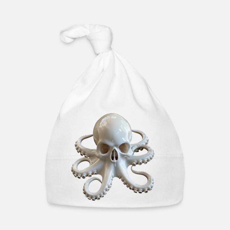 Skull Octopus Fusion Organic Baby Cap