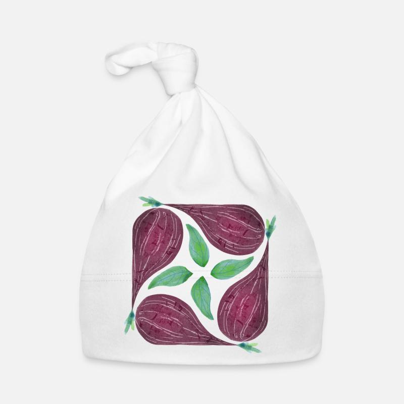 Rote Zwiebel Muster Baby Bio-Mütze