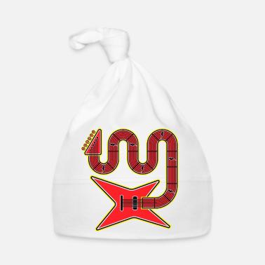 Guitare électrique Red Abstract Shape Bonnet bio Bébé