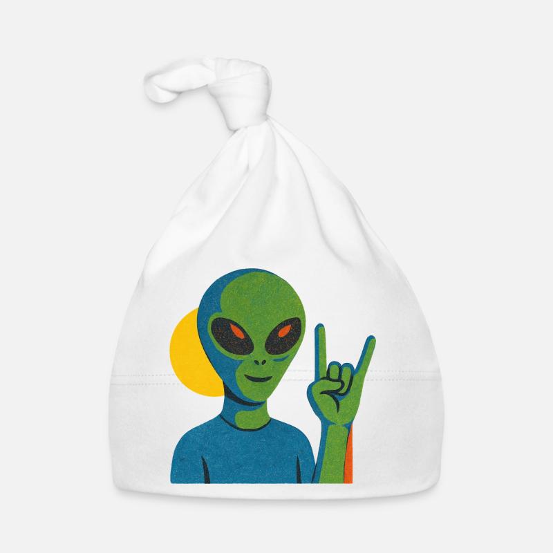 Panneau néon en pierre extraterrestre Bonnet bio Bébé