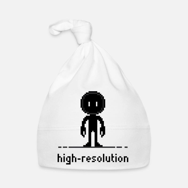 Pixel Art Haute Résolution Ironie Drôle Design Bonnet bio Bébé