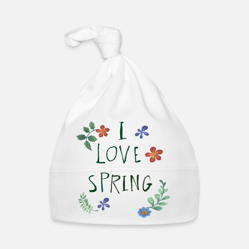 I Love Spring  Baby Bio-Mütze