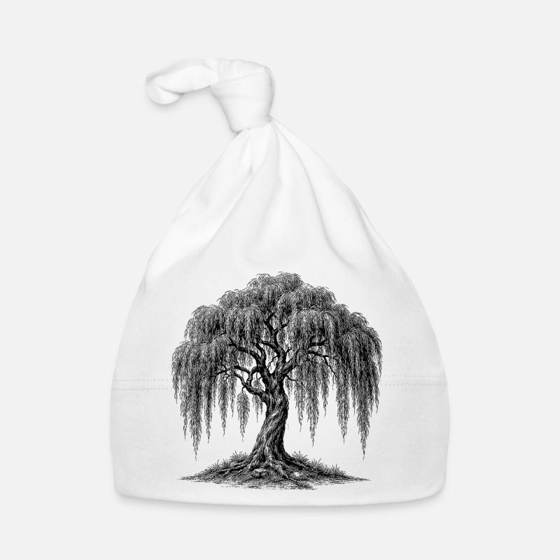 weeping willow Organic Baby Cap