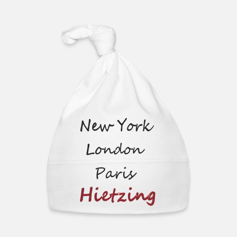 Städtische Manschrift NY, Londres, Paris, Hietzing - Bonnet bio Bébé - blanc