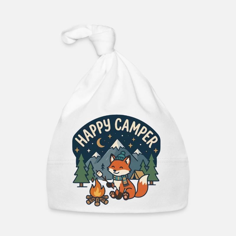 Happy Camper Fox Night Camp Organic Baby Cap