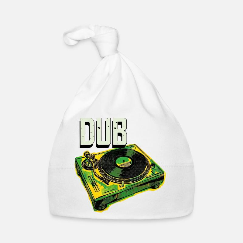 Dub Reggae Turntable Organic Baby Cap