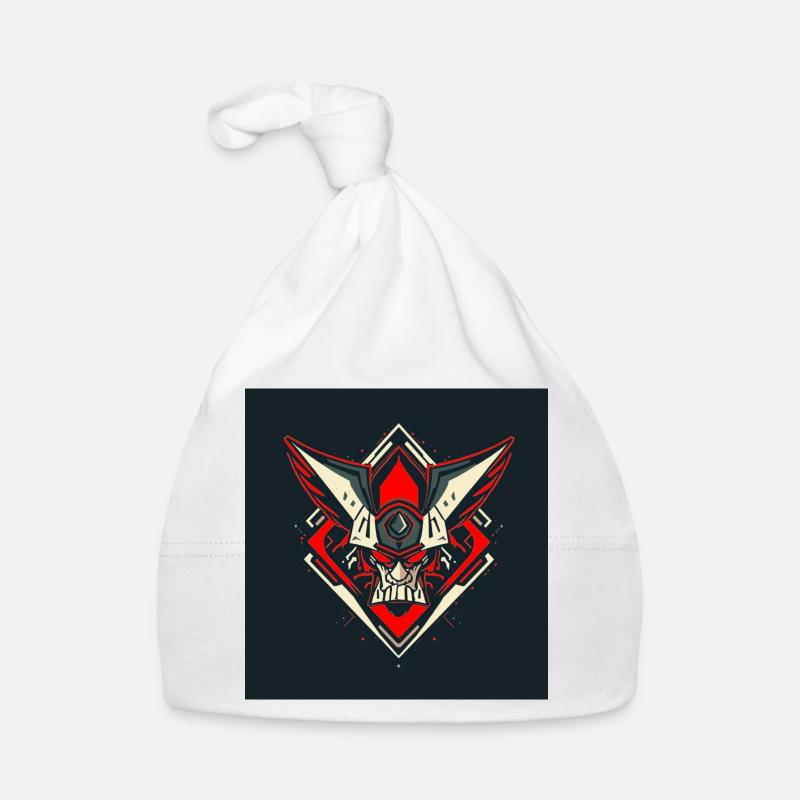 Emblème du guerrier de Schädel Bonnet bio Bébé