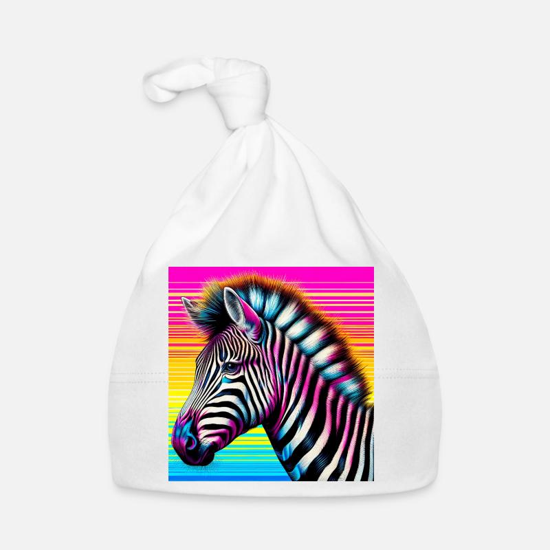 Zebra Baby Bio-Mütze