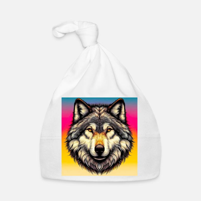 Loup - Bonnet bio Bébé - blanc