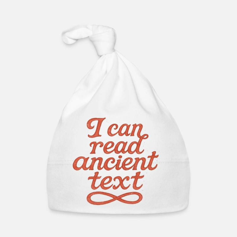 I Can Read Ancient Text Organic Baby Cap