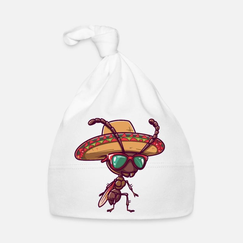 Ant Funny Sombrero Organic Baby Cap