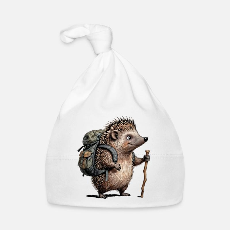 Wanderigel mit Rucksack Baby Bio-Mütze