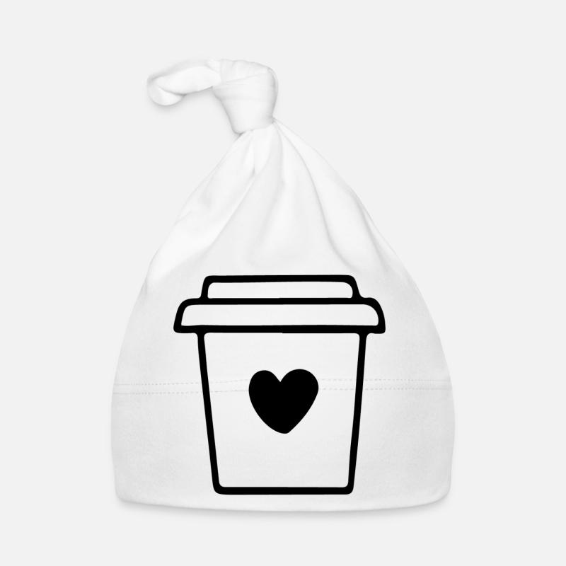 Kaffeebecher mit Herz Morgenmuffel Kaffeetrinker Bonnet bio Bébé