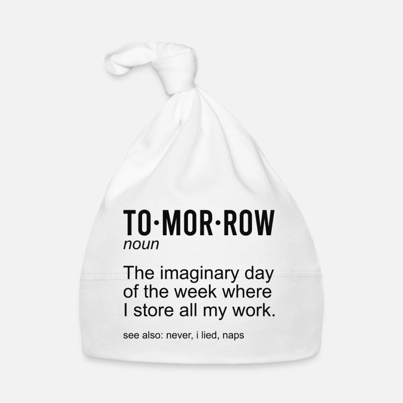 Tomorrow Noun Organic Baby Cap