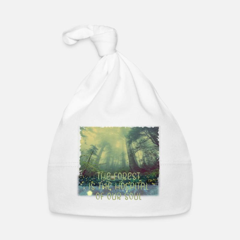 Forest soul healing nature tree trees green lungs Organic Baby Cap