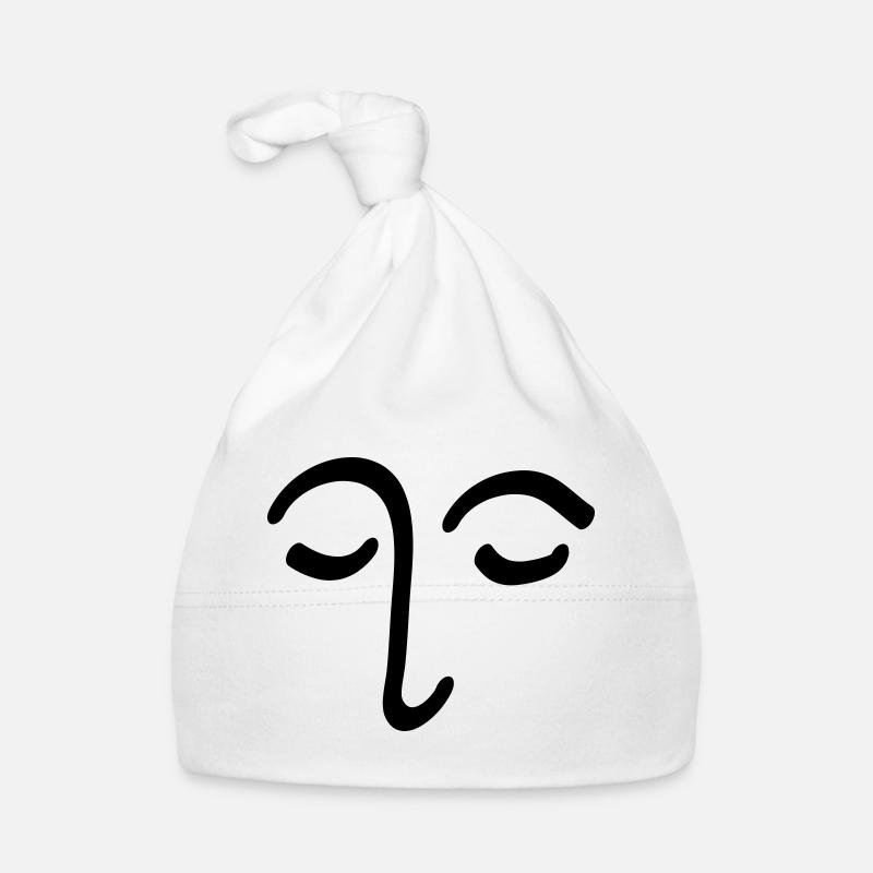 Face Drawing Head Eye Gift Organic Baby Cap
